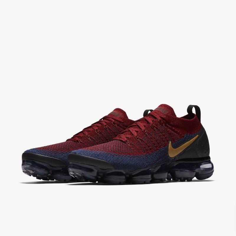 Vapormax flyknit 2 outlet team red obsidian